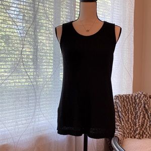 Black Knit Sweater Tank